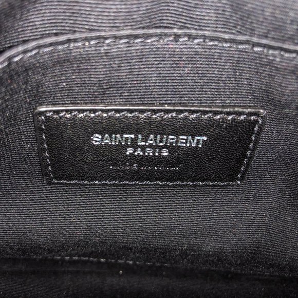 Monogram YSL Small Chevron Quilted Leather Pouch - Picture 8 of 10